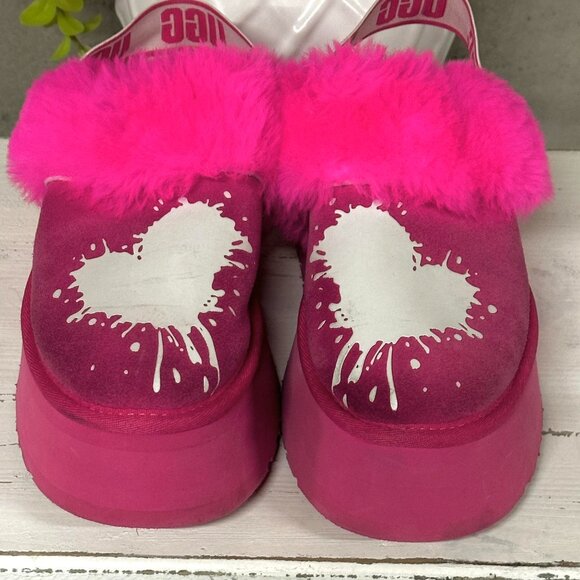 UGG Funkette Valentine Graphics Slingback Slippers - Picture 3 of 6